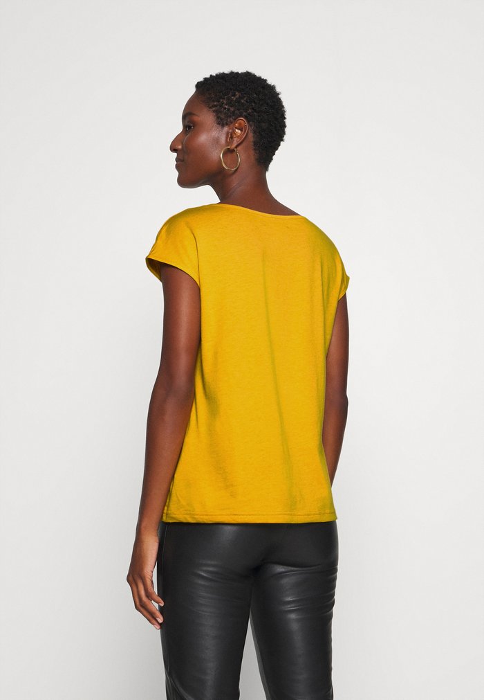 T Chemises Anna Field BASIC Jaune Foncé Femme | HUX-4137711